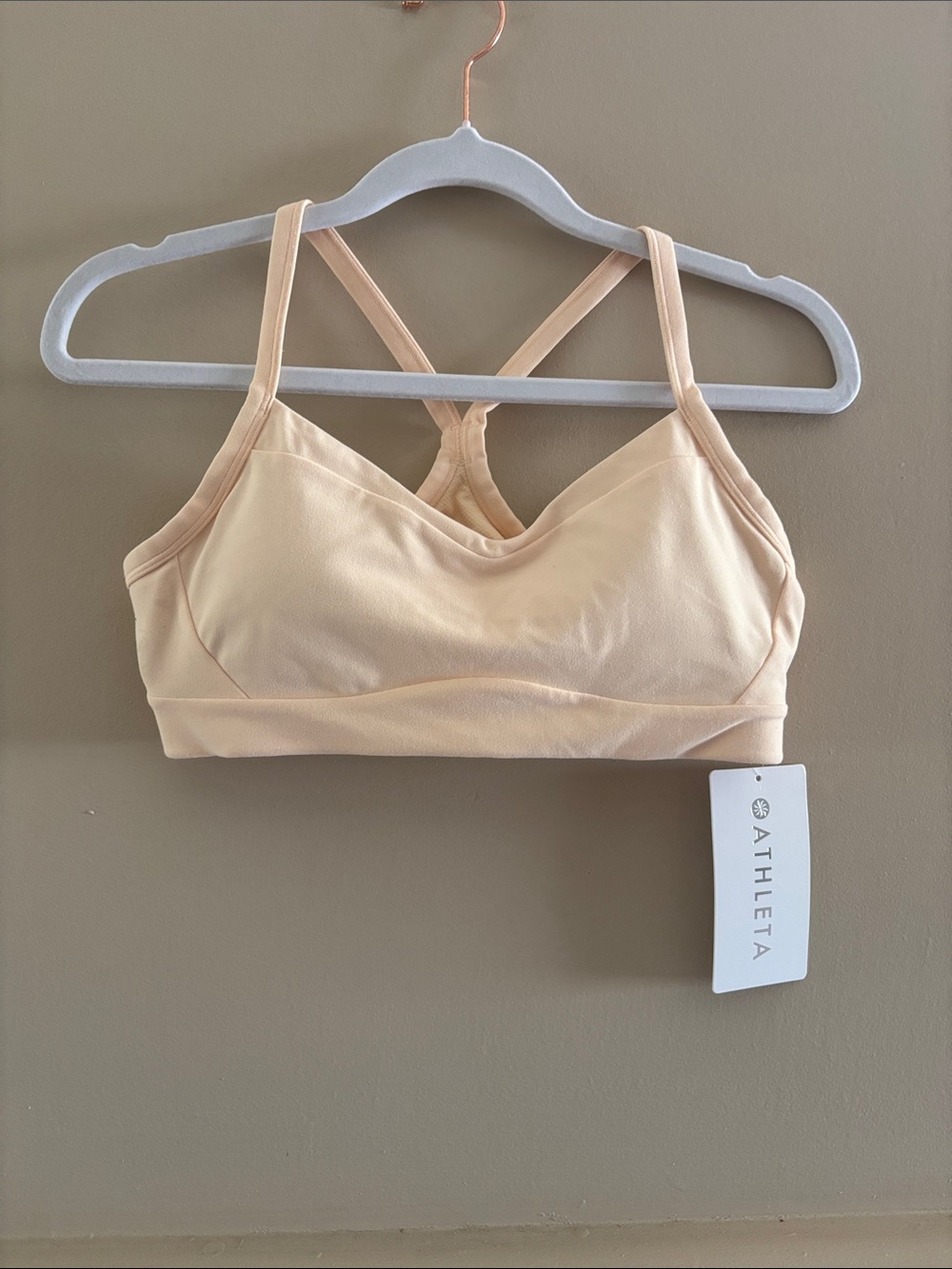 Athleta Vital Bra. Small. Yellow Peach. NWT.
